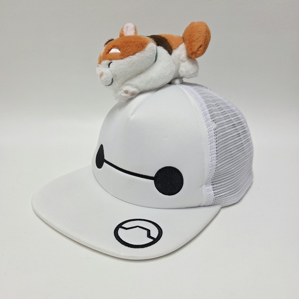 Disney Parks Big Hero 6 Baymax & Mochi Trucker Hat Adult SnapBack Adjustable